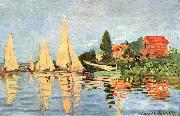 Claude Monet Regatta bei Argenteuil painting